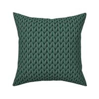 Knit large Pine Green solid