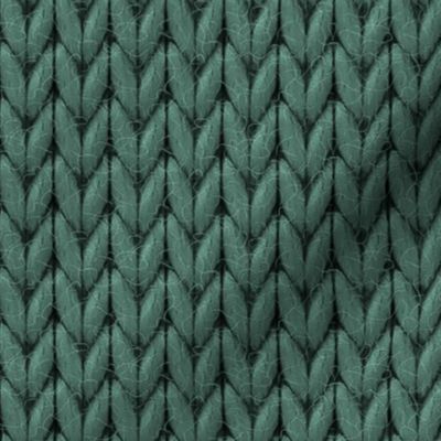 Knit large Pine Green solid