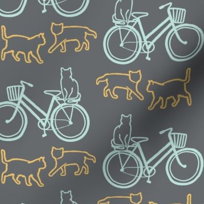 (large scale) bikes and cats