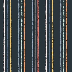 charcoal colorful stripes on dark background