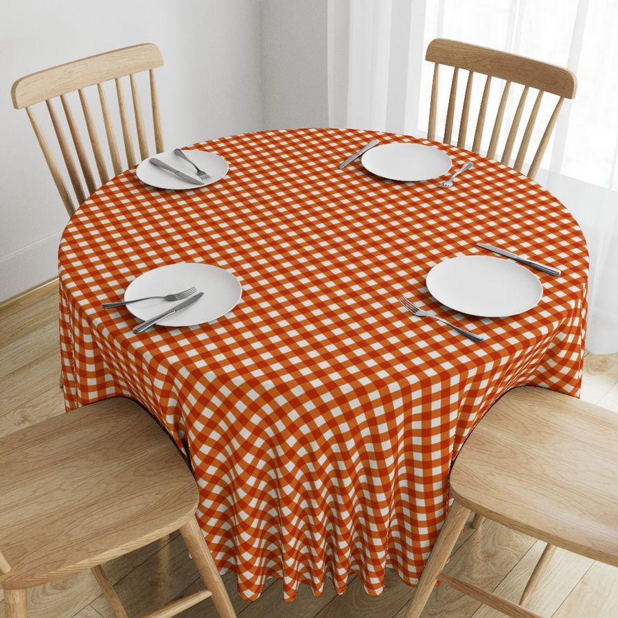 Carrot Gingham Large Bias