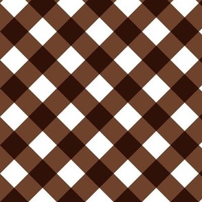 Cinnamon Gingham Large Bias