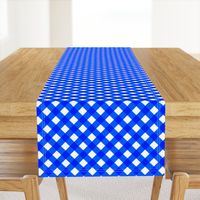 Cobalt Gingham Large Bias