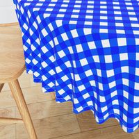 Cobalt Gingham Large Bias