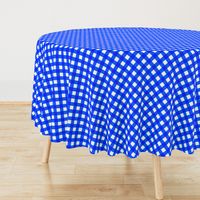 Cobalt Gingham Large Bias