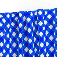 Cobalt Gingham Large Bias