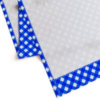 Cobalt Gingham Large Bias