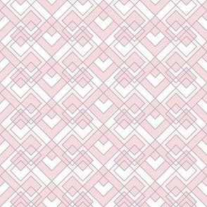 Geometric Hearts (Soft Pink Palette)