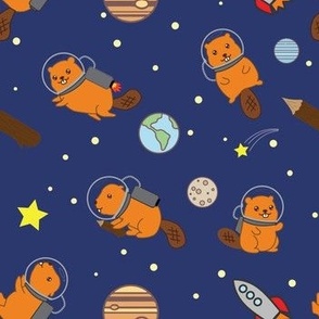 Space Beavers (Light Blue)