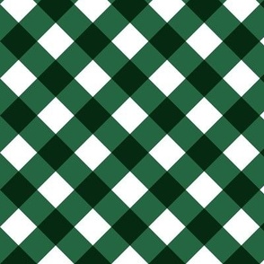 Emerald Gingham Large Bias