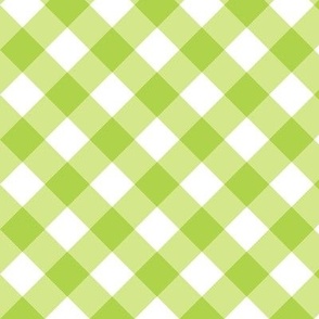 Honeydew Gingham Large Bias