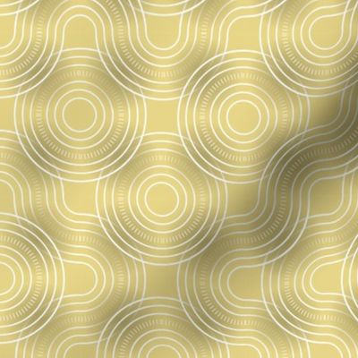 mustard-white lines truchet