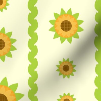 Sunflowers stripes