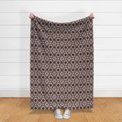 Abstract Bohemian Butterfly in Dusty Rose Gray and Black