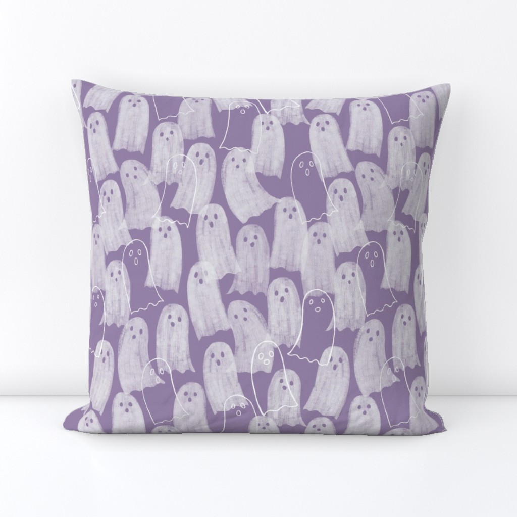 Ghosts on lilac - medium scale