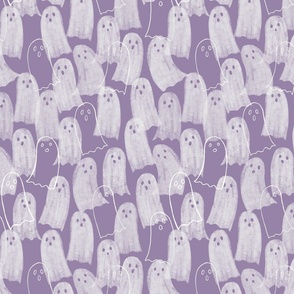 Ghosts on lilac - medium scale