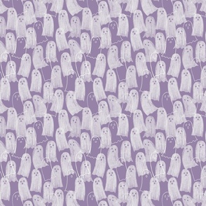 Ghosts on lilac - small scale