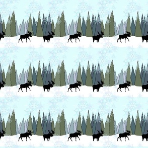 Moose Winter Wonderland