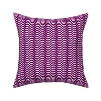 Plum and White Op Art Lines 