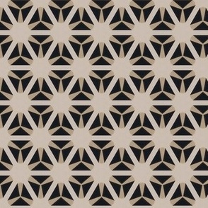 Sunburst Connected Geometric in Gray, Tan and Black