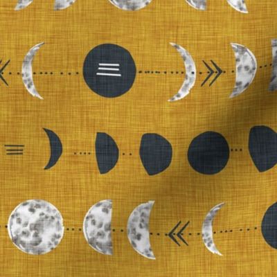 Moon Phases (mustard) LRG