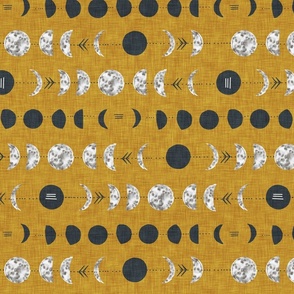 Moon Phases (mustard) LRG