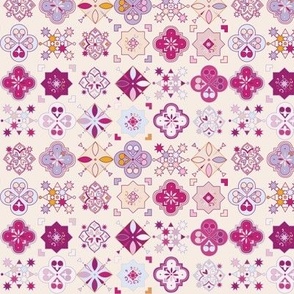 Pink Moroccan Tiles 