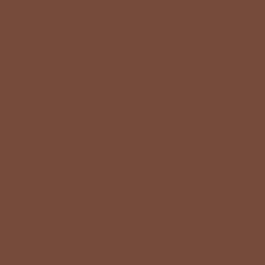 warm brown - solids #764C3B