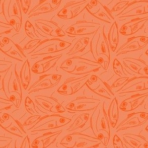 Orange on orange fish coordinate