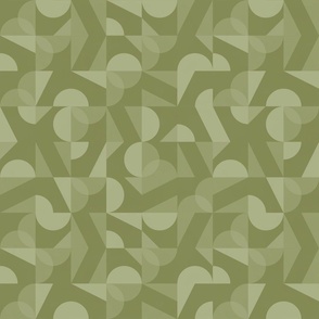 Moss green tiles - 2" Small