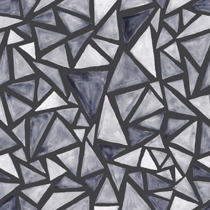 Neutral Geometric Watercolour Dark