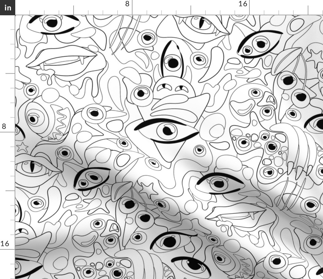 21 inch Surreal Design with Thousand Eyes 1_4-1m