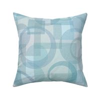 167 Circles and Squares teal