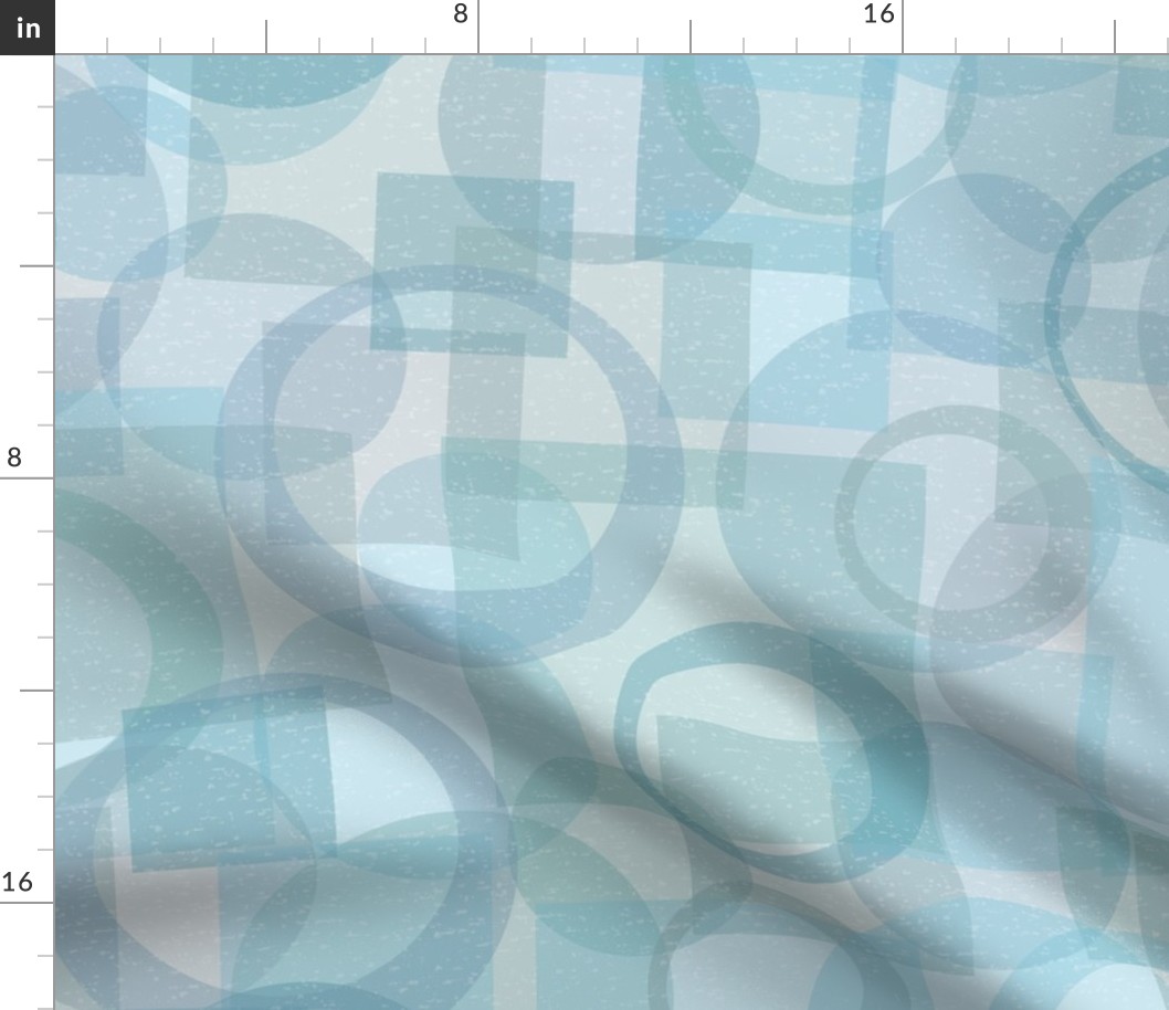 167 Circles and Squares teal