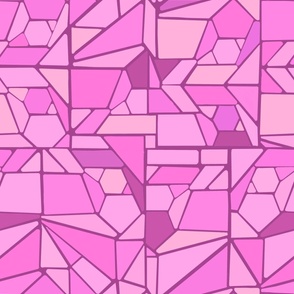 Pink mosaic tiles 
