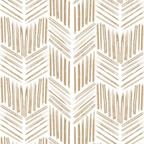 messy brushstroke chevron - warm beige