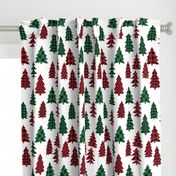 JUMBO buffalo check christmas tree - plaid tree, plaid christmas, christmas tree, -  red and green