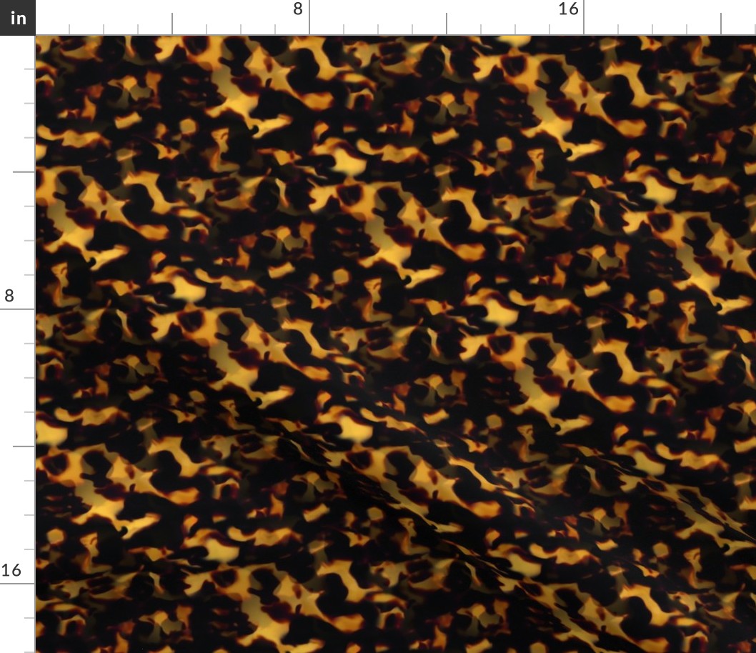 Smaller Gold and Brown Tortoiseshell Seamless Repeat Pattern 