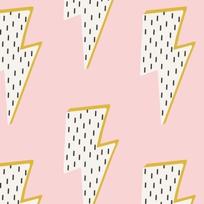 Raining Bolts Layered JUMBO | Pinker Pink & Yellow