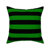 Alien Green and Black Horizontal Witch Stripes