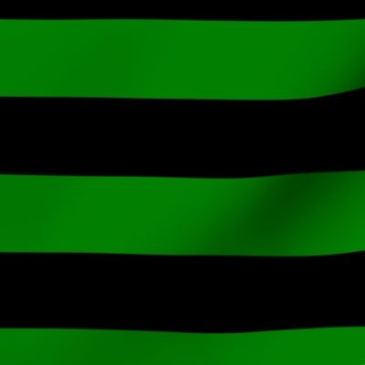 Alien Green and Black Horizontal Witch Stripes