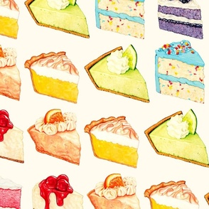 Rainbow Cake & Pie - Large Scale