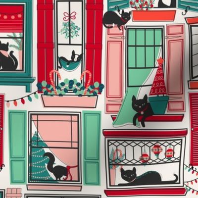 Urban Jungle Christmas Cat // MEDIUM