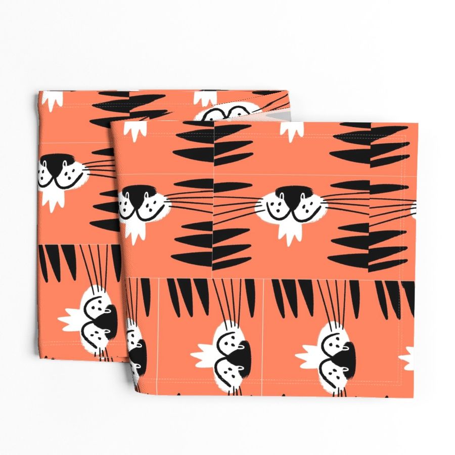 Just Tigers Kids face Mask fabric