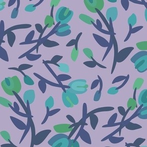 Stylized Tulips Lilac