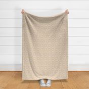 Tarak - Textured Geometric - Beige Blush Pink Mustard Regular Scale