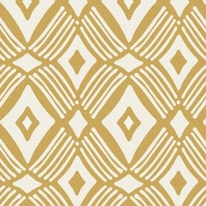 Tarak - Textured Geometric - Goldenrod Yellow Ivory Regular Scale