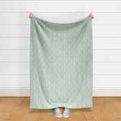 Tarak - Textured Geometric - Sea Green Ivory Regular Scale