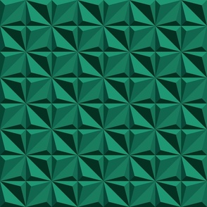 Emerald Green 3D Wallpaper embossed diamonds