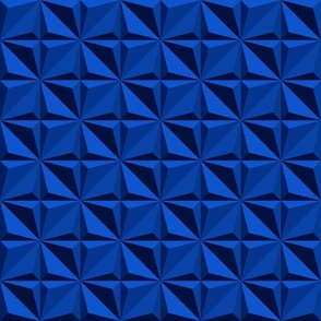 Electric Blue 3D Wallpaper embossed diamonds
